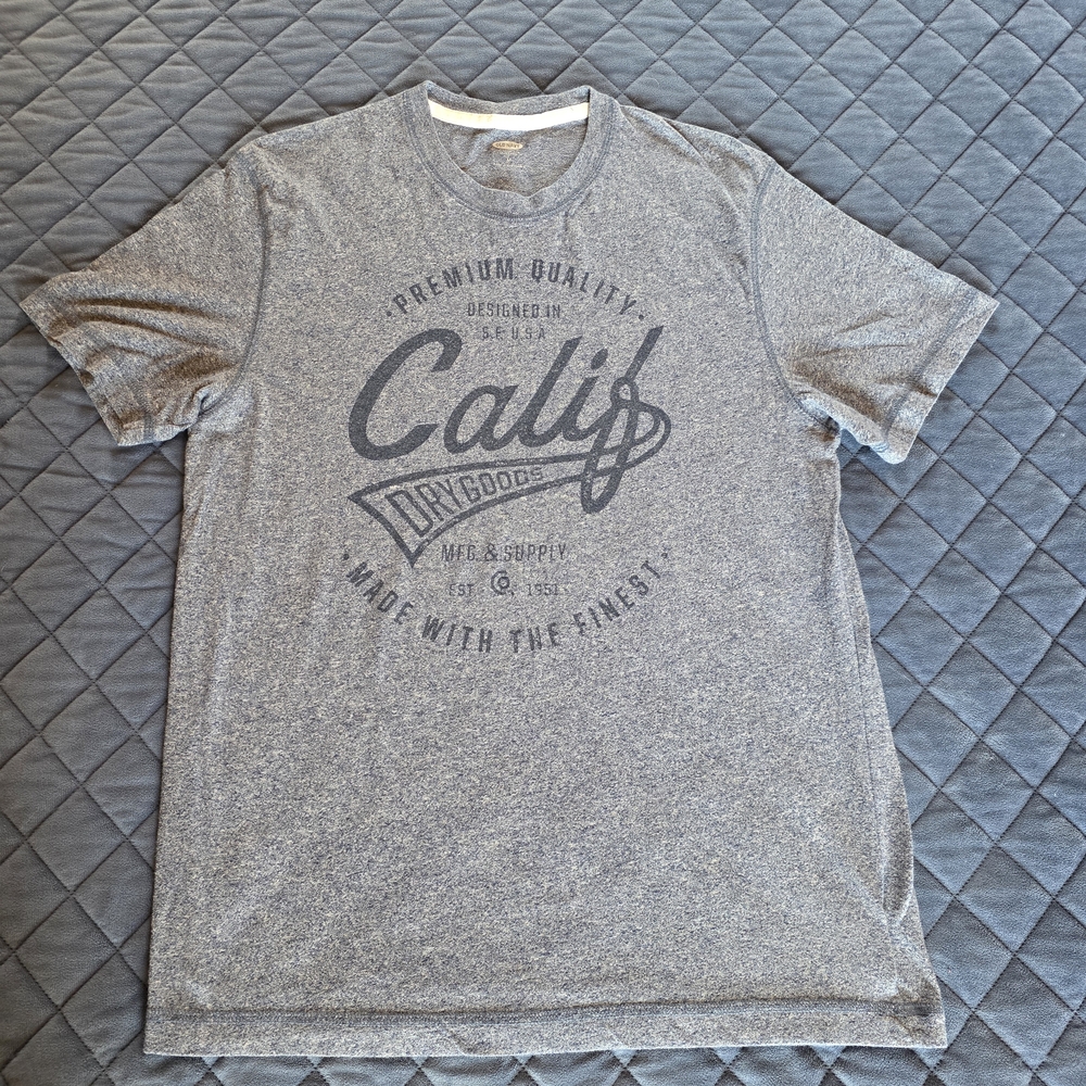 Mens Old Navy Graphic T-Shirt Heathered Blue Sz LG
